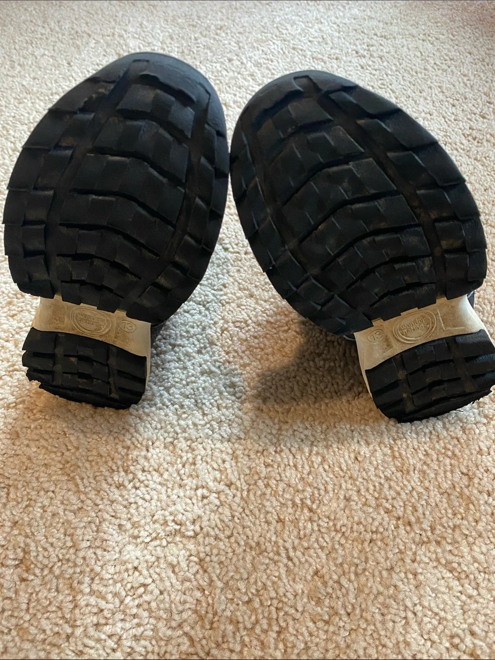 wonder nation Black Kids Winter Snow Boots with Velcro Straps